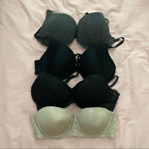 Set of 4 Variety Bras Size 36B